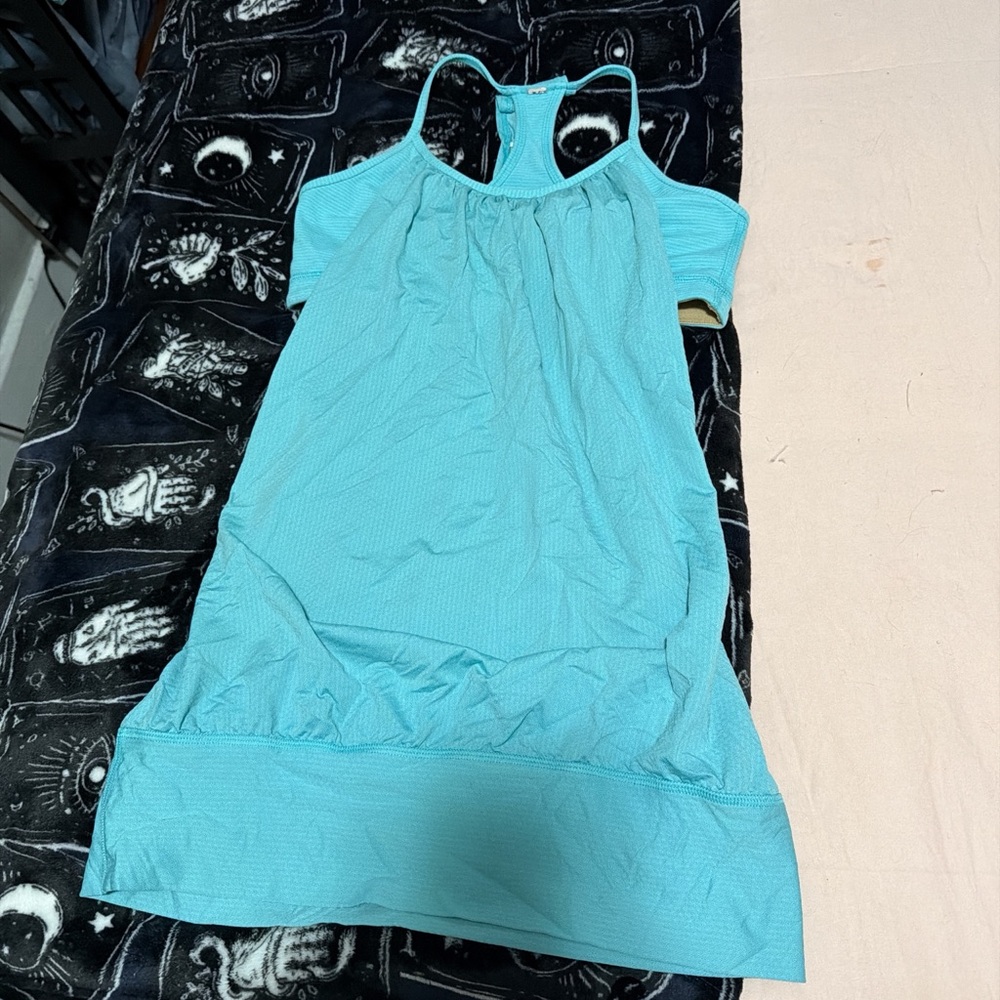 Light Blue Lululemon top with attached bra